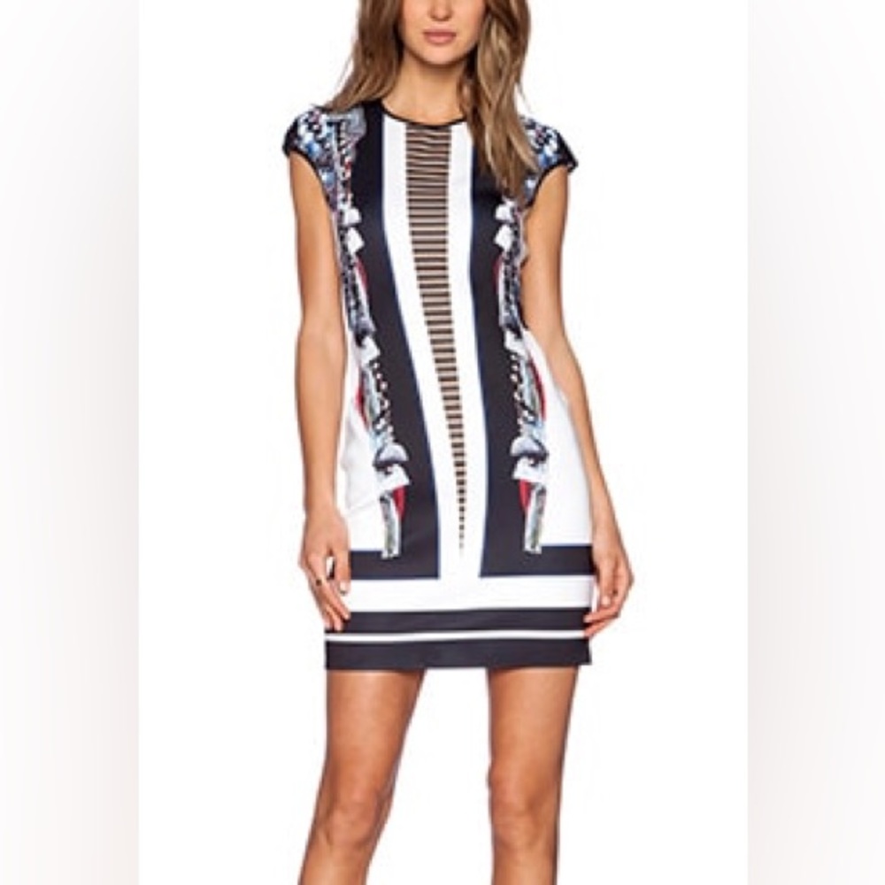 Clover Canyon Stylish Black and White Dress